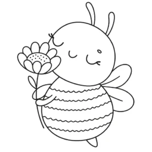 Desenho de abelha para colorir e imprimir - educação infantil (página 1)